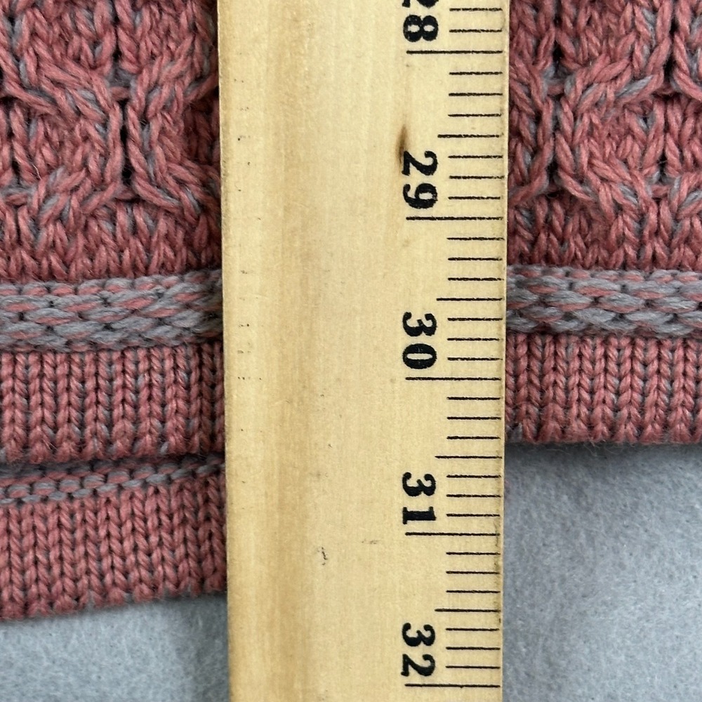 Aran Crafts Cardigan Sweater Womens M button Merino Wool Cable Knit Fisherman - Picture 15 of 15